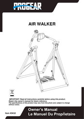 ProGear AIR WALKER 3410 Owner's Manual