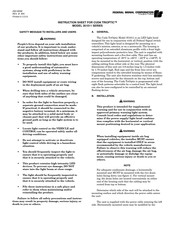 Federal Signal Corporation CUDA TRIOPTIC 351011 Series Instruction Sheet