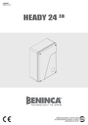 Beninca HEADY 24 3B Manual