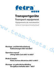 fetra 6833 Operation Manual