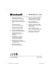 EINHELL TE-SM 36/210 Li - Solo Original Operating Instructions
