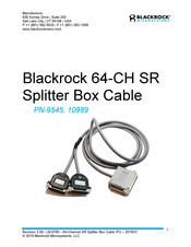 Blackrock Microsystems 10989 Manual