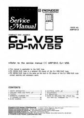 Pioneer PD-MV55 Service Manual
