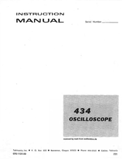 Tektronix 434 Instruction Manual