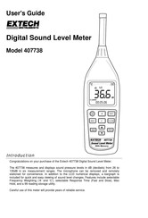 Extech Instruments 407738 User Manual