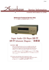 Accuphase DP-77 Service Information