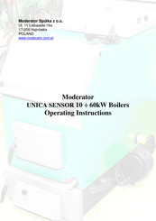 Moderator UNICA SENSOR 10 kW Operating Instructions Manual