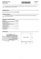 V-Zug 268 Installation Instructions Manual