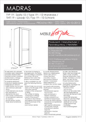 MADRAS 1D Wardrobe 19 Assembly Manual