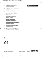 EINHELL BG-RT 1340 M Original Operating Instructions