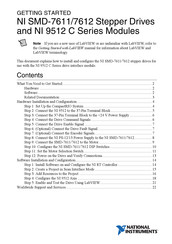 National Instruments 9512 C Series Getting Started