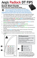 Aegis Padlock DT FIPS Quick Start Manual
