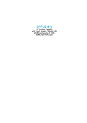 BOSER Technology BPF-3215-V User Manual