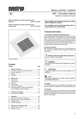 oventrop OKF-CK 22 Installation And Operating Instructions Manual