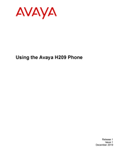 Avaya H209 Using Manual
