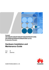 Huawei AR100 Series Hardware Installation And Maintenance Manual