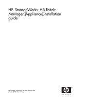 HP StorageWorks HA-Fabric Manager Installation Manual