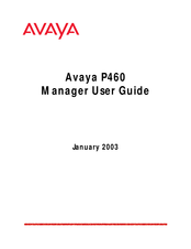 Avaya P460 Manager User Manual
