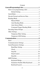 Scantech DC-100 Programming Manual