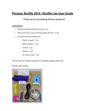 Phrozen Shuffle 2019 User Manual