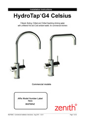 Zenith HydroTap G4 Celsius B240 Installation Instructions Manual