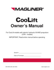 Magliner CooLift CPA53 Owner's Manual