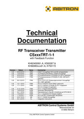 ABITRON CS TRT-1-1 Series Technical Documentation Manual