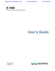 Measurement Computing E-1608 User Manual