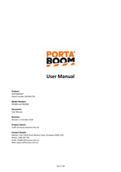Traffic & Access Solutions Portaboom PB2000 User Manual