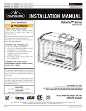 Napoleon Oakville GDI3 Series Installation Manual