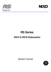 Nexo RS15 System Manual
