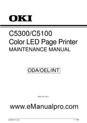 Oki C5300 Maintenance Manual