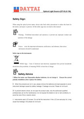 DAYTAI DT-OLS-116 User Manual