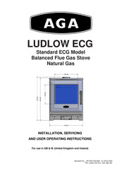 Aga LUDLOW ECG Installation, Servicing And User Operating Instructions