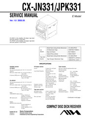 Aim CX-JPK331 Service Manual