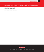 Keithley TEC SourceMeter 2510-AT Service Manual