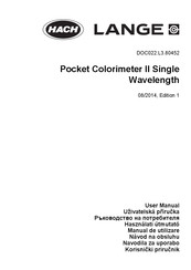 Hach LANGE Pocket Colorimeter II User Manual