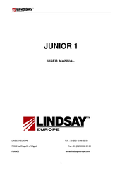 Lindsay JUNIOR 1 User Manual