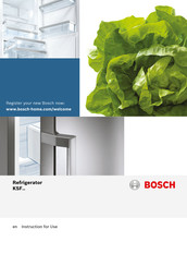 Bosch KSF Series Instructions For Use Manual