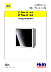 FEIG Electronic multijob-Reader OBID ID RWA02.10-B Installation Manual