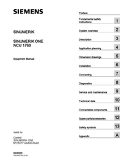 Siemens SINUMERIK ONE NCU 1760 Equipment Manual