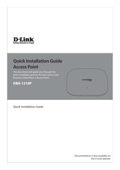 D-Link DBA-1210P Quick Installation Manual