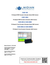Midian CAD-200E Manual