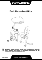 pt fitness bike manual