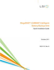 LSI MegaRAID LSIiBBU07 Quick Installation Manual