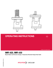 Pfeiffer Vacuum IMR 430 Operating Instructions Manual