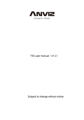 Anviz T50 User Manual