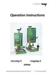 Microtap Megatap II Operation Instructions Manual