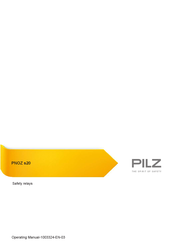 Pilz PNOZ s20 Operating Manual