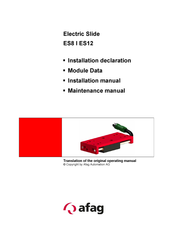 Afag Electric Slide Series Translation Of The Original Operating Manual